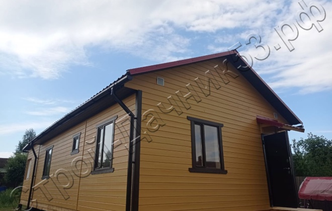 4 Каркасно-щитовой дом 78 М², Московская область, Серпуховский район, деревня Калугино. (1)